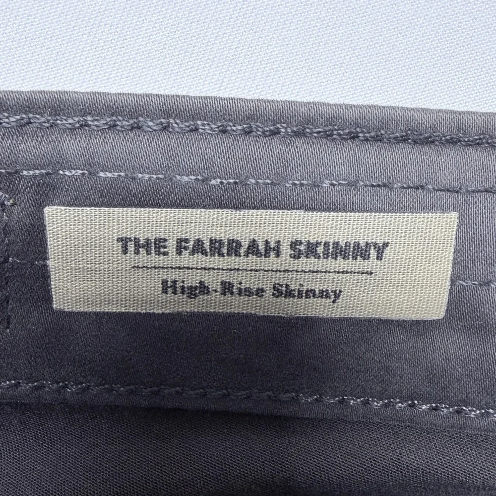 AG Adriano Goldschmied Farrah Skinny High Rise Jeans Grey 29R